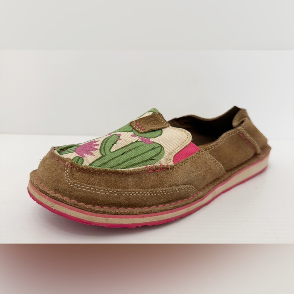 Ariat Women's Leather Cactus Flower Slip-On Cruise Shoes - 10